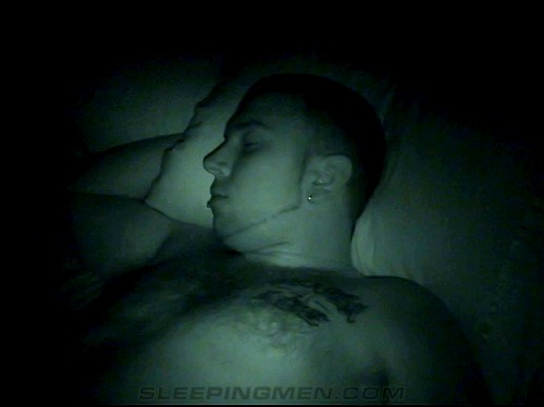 Pierced & Tattooed sleeping man Jason